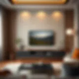 Modern Elegance: TV Stand in Contemporary Decor Elegant modern TV stand in a stylish living room