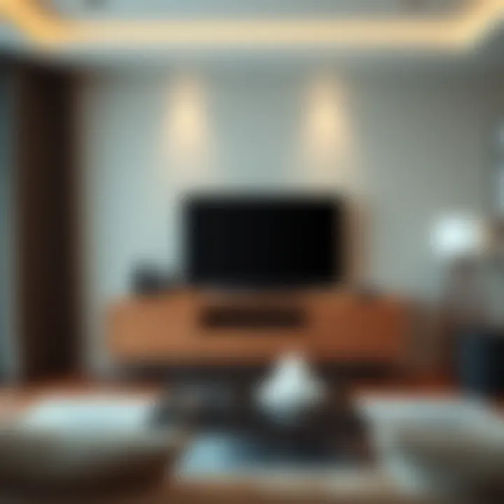 Craftsmanship Defined: Luxurious Wooden TV Stand Luxurious wooden TV stand showcasing craftsmanship