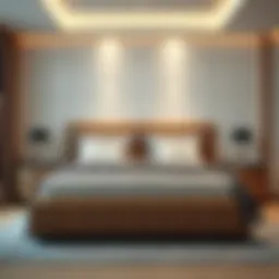 Luxurious double bed with storage