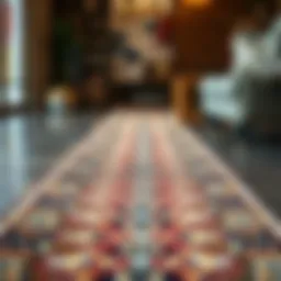 A beautifully designed double-sided carpet runner showcasing intricate patterns.