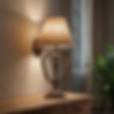 A Decorative Wall Lamp in a Cozy Setting Decorative wall lamp in a cozy living room
