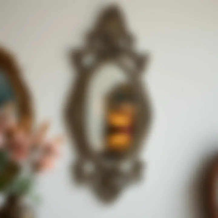 Classic ornate wall mirror reflecting timeless beauty