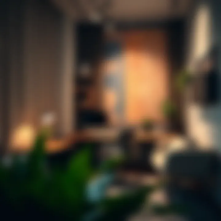 Home office setup showcasing efficient use of space