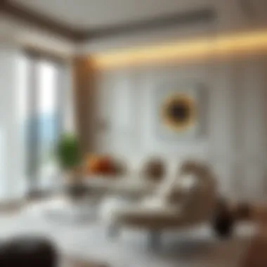 Sophisticated Indoor Swing Elegant indoor swing design in a modern living room