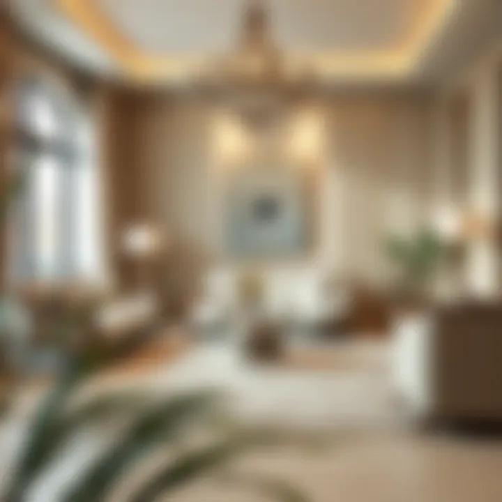 An Elegant Living Room with Bamboo Silk Carpet Elegant living room featuring bamboo silk carpet