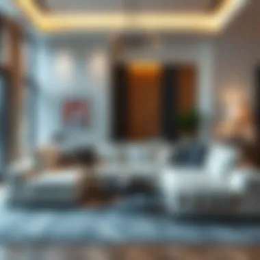 Elegant Living Room Style Elegant living room showcasing flexible sofa cover