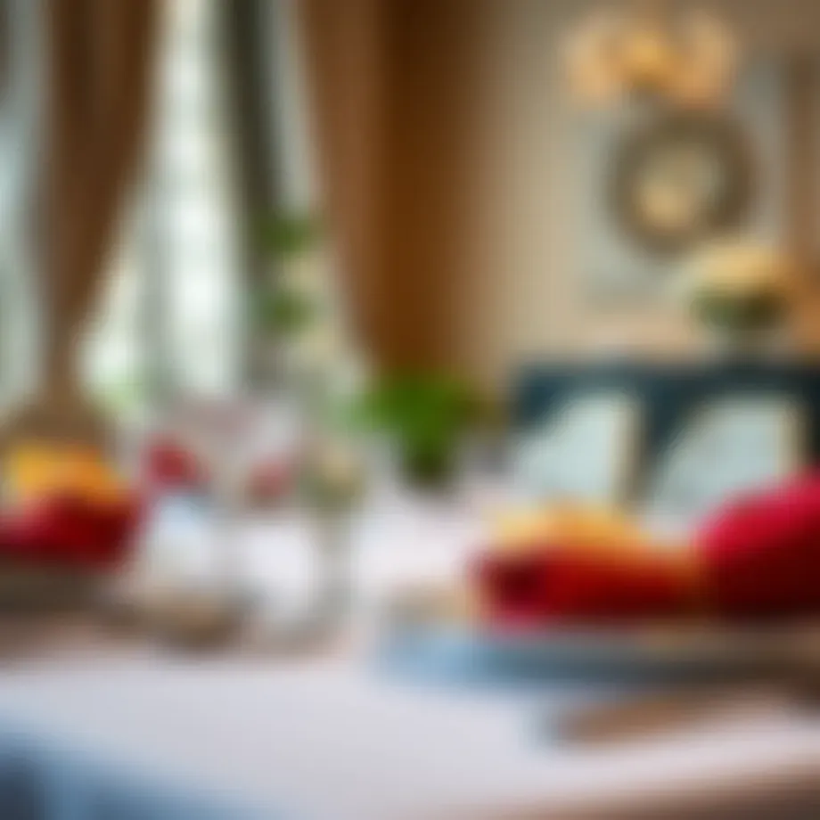 Elegant table setting with a stylish cutlery set