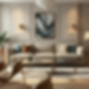 Sophisticated Style of Triple Sofa Elegant triple sofa in a stylish living room setting