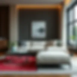 Stylish corner sofa in a modern living room setting