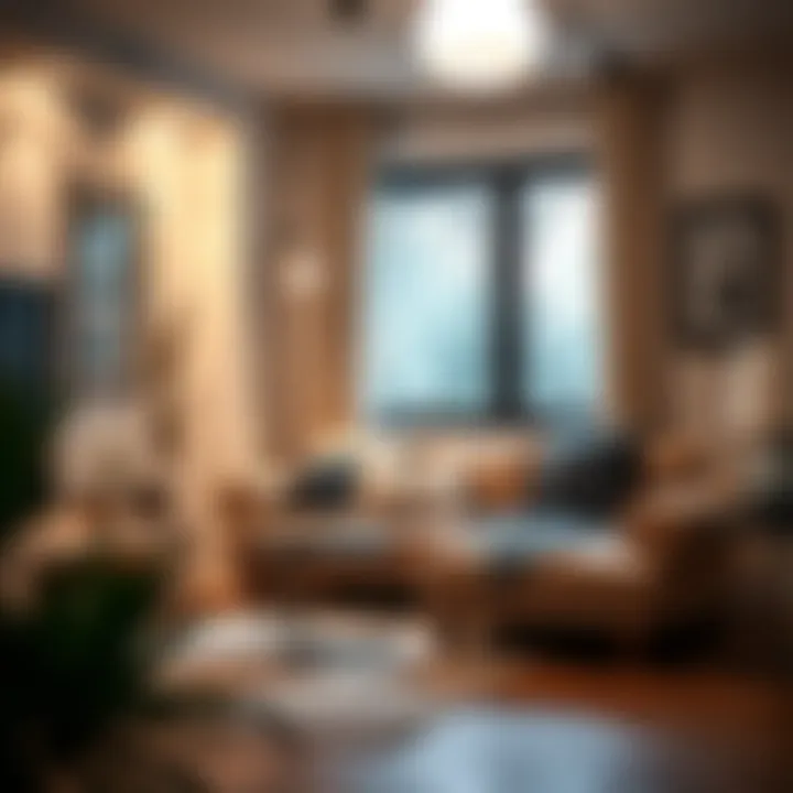 Stylish Decorated Corner Sofa Decorated corner sofa with accessories and lighting