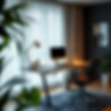 Ergonomic Design for Home Office Workspace An ergonomic folding desk suitable for home office