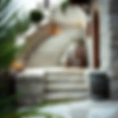 Rustic Stone Staircase Rustic stone staircase blending with natural surroundings