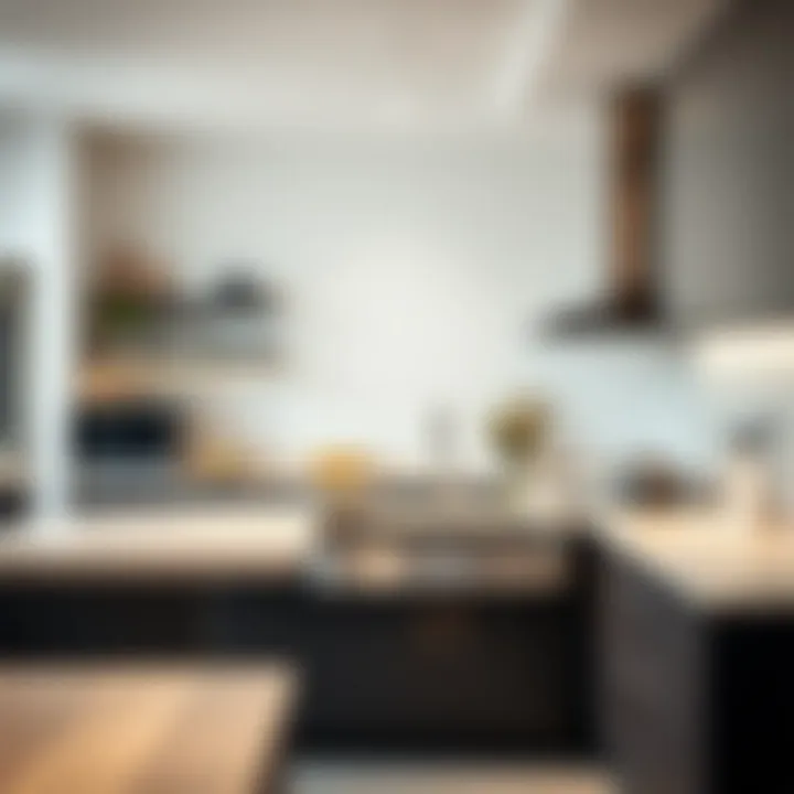 Stylish Kitchen with Integrated Sink Design Stylish kitchen showcasing a well-integrated sink