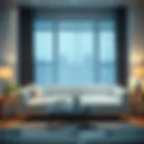 Stylish flexible sofa cover enhancing modern living space
