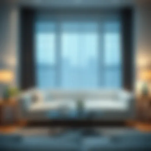 Stylish flexible sofa cover enhancing modern living space