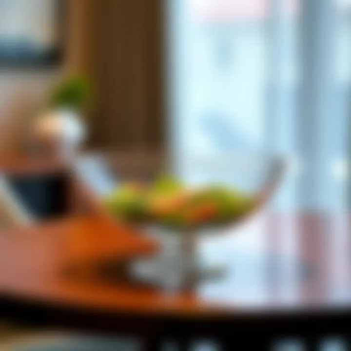 Elegant footed glass salad bowl showcasing modern design