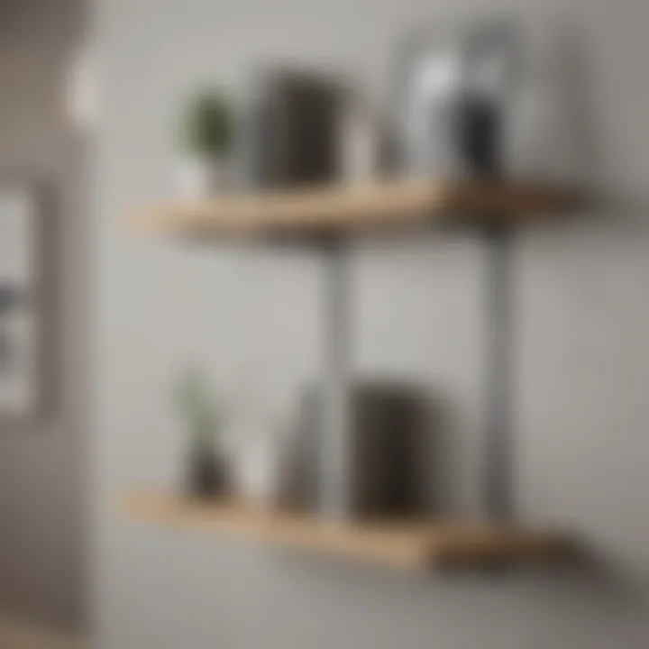 Functional and aesthetic shelf brackets improving interior decor