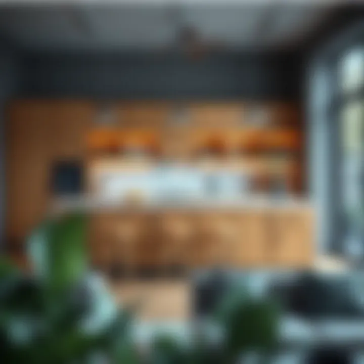 Functional kitchen island enhancing space efficiency