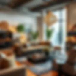 Elegant furniture display showcasing diverse styles