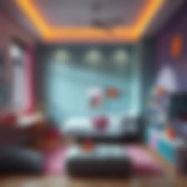 Modern Youth Room Design with Vibrant Colors Modern youth room design with vibrant colors