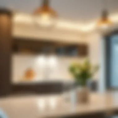 Chic Kitchen Illumination Solutions Contemporary kitchen featuring stylish recessed spotlights