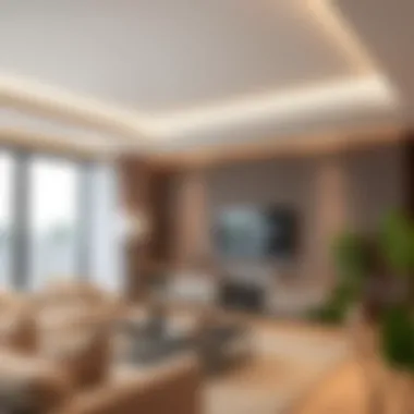 Modern Recessed Lighting Design Elegant recessed lighting in a modern living room