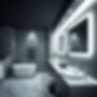 Innovative Lighting Solutions for Modern Bathrooms Trendy bathroom showcasing innovative recessed lights