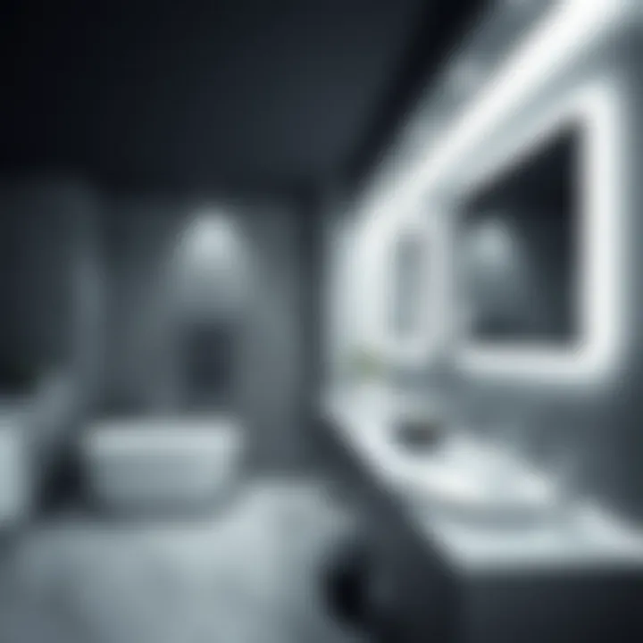 Innovative Lighting Solutions for Modern Bathrooms Trendy bathroom showcasing innovative recessed lights