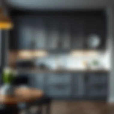 Sophisticated Gray Kitchen Cabinet Sophisticated gray kitchen cabinet showcasing modern design