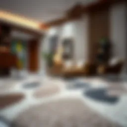 Showcasing various types of non-slip carpets for home decor