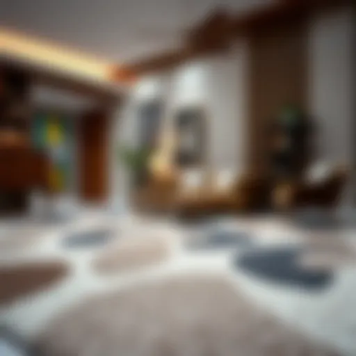 Showcasing various types of non-slip carpets for home decor