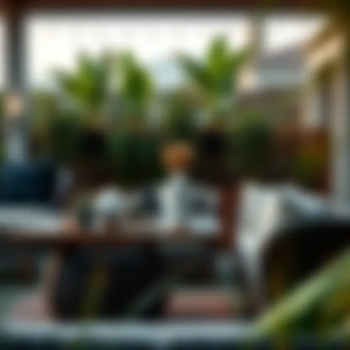 Stylish Rattan Garden Furniture Elegant rattan garden furniture set in a stylish outdoor setting