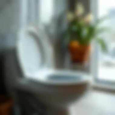 Analyzing Quality in Second-Hand Toilets Close-up of a high-quality used toilet