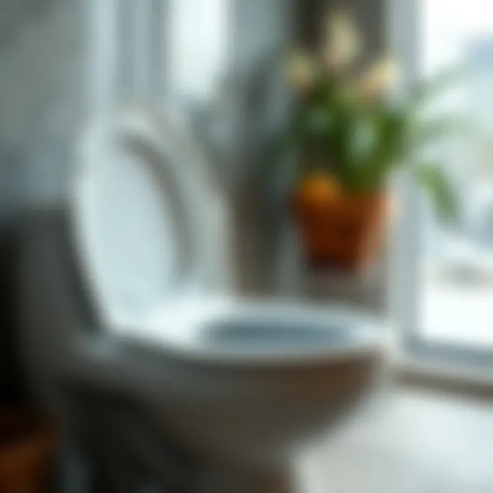 Analyzing Quality in Second-Hand Toilets Close-up of a high-quality used toilet