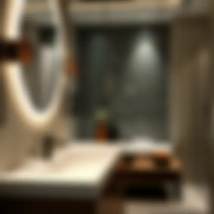 Seamless Integration with Bathroom Aesthetics Stylish Hilton lavabo dolabı integrated with bathroom decor