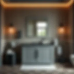 Elegant Hilton lavabo dolabı showcasing modern design