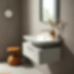 Sleek 40 cm sink design for small spaces