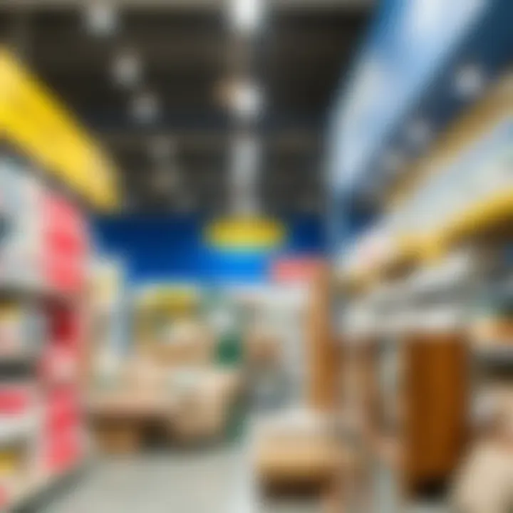 Wide selection of products displayed in IKEA Kartal aisles.