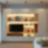 Elegant illuminated unit design showcasing modern aesthetics