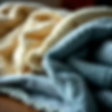Choosing the Right Fabrics for Lightweight Blankets Close-up of fabric textures suitable for lightweight blankets