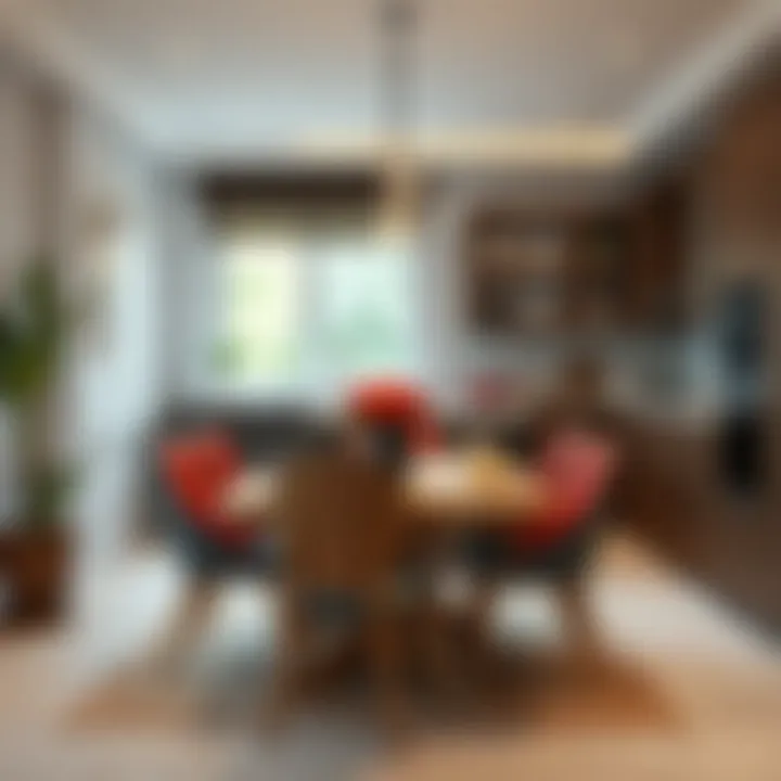 Enhancing Ambiance with Stylish Dining Sets Cozy kitchen with vibrant dining set enhancing the atmosphere