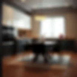 Elegant kitchen dining set featuring modern design