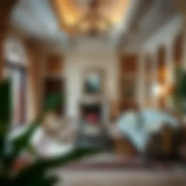 Elegant Interior Design of a Divan House Elegant divan house interior showcasing a blend of historical and modern design elements