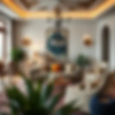 Fusion of Modern and Traditional Decor Fusion of modern and traditional decor in a divan house atmosphere