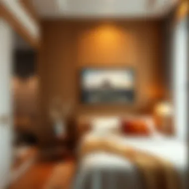 Elegant Brown Accent Wall in the Bedroom Elegant brown accent wall in a bedroom