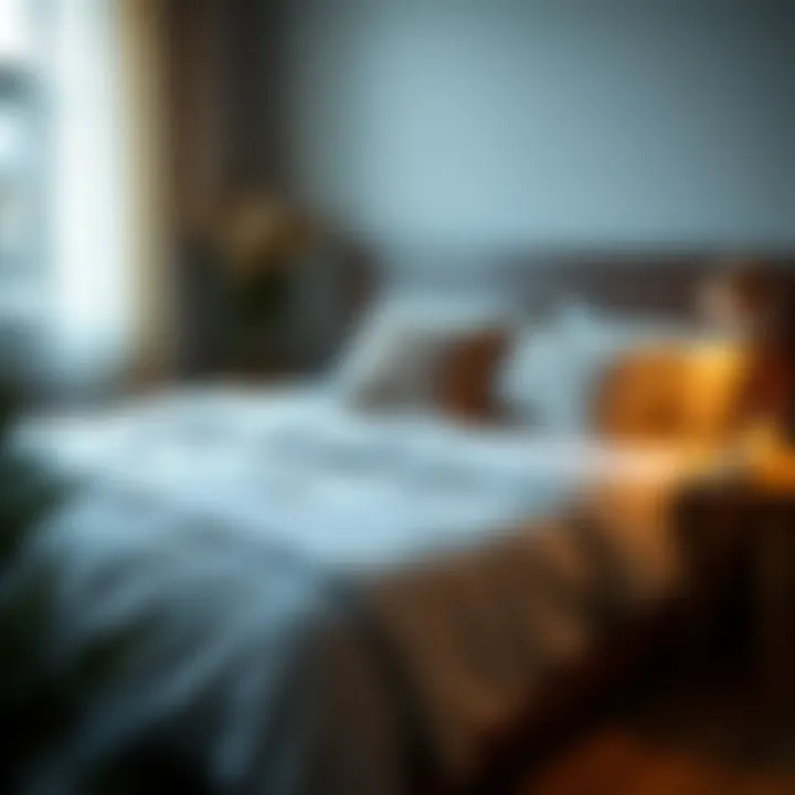 Creating a Cozy Atmosphere with Thick Fitted Sheets Cozy bedroom with a thick fitted sheet and decorative pillows