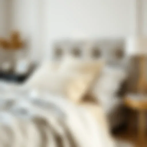 Luxurious thick fitted sheet on a stylish bed