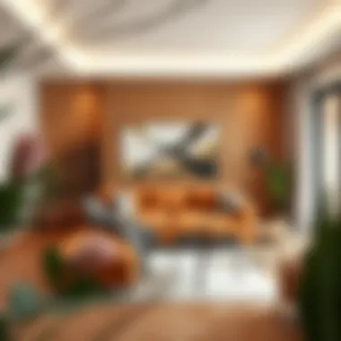 Stylish Interior Design Featuring Terracotta Brown Sofa Stylish interior design featuring terracotta brown sofa