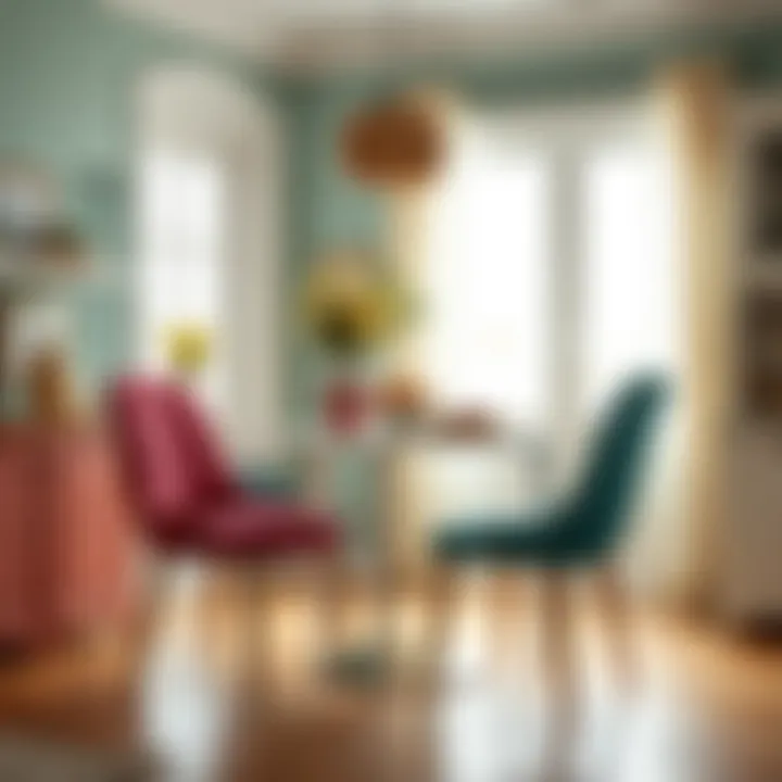 Vibrant Upholstered Kitchen Chairs Colorful upholstered kitchen chair for vibrant spaces