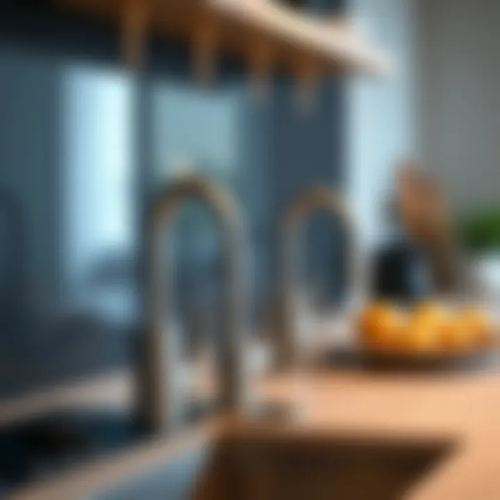 Diverse Styles of Kitchen Faucets Comparison of various kitchen faucets highlighting different styles